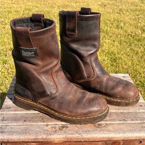 Dr. Martens 10296 Industrial Soft Toe Work Boots Men's Size 10 Dark Brown